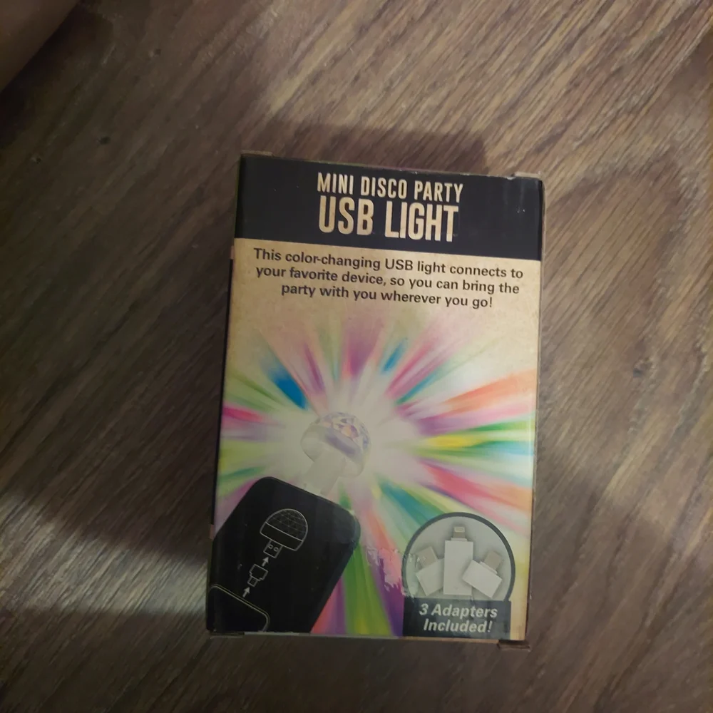 Lot Of 3!! NEW! Mini Disco Party USB Light